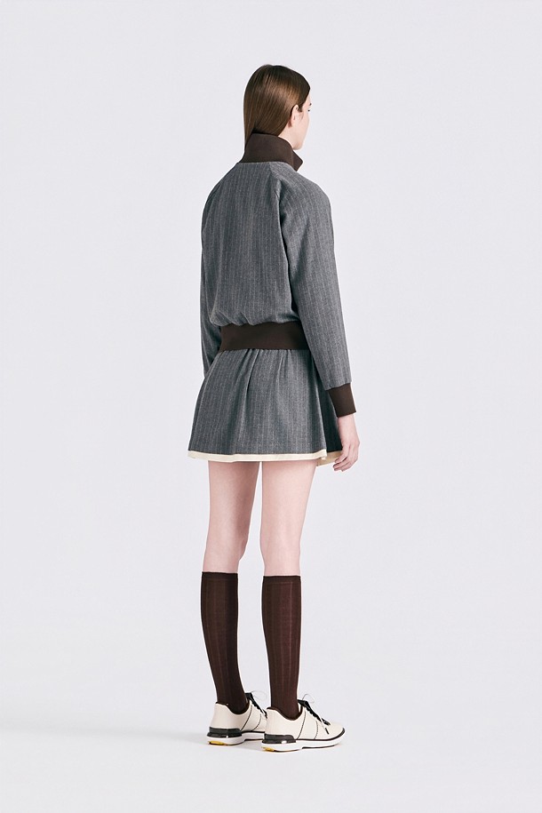 지포어-WOMEN APPAREL-STRIPED BOMBER JACKET (WOMEN)