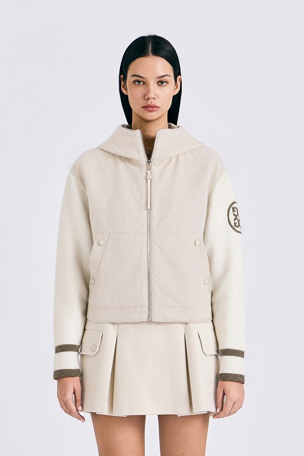 지포어-WOMEN APPAREL-DOWN KNITTED JACKET(WOMEN)					 					 					