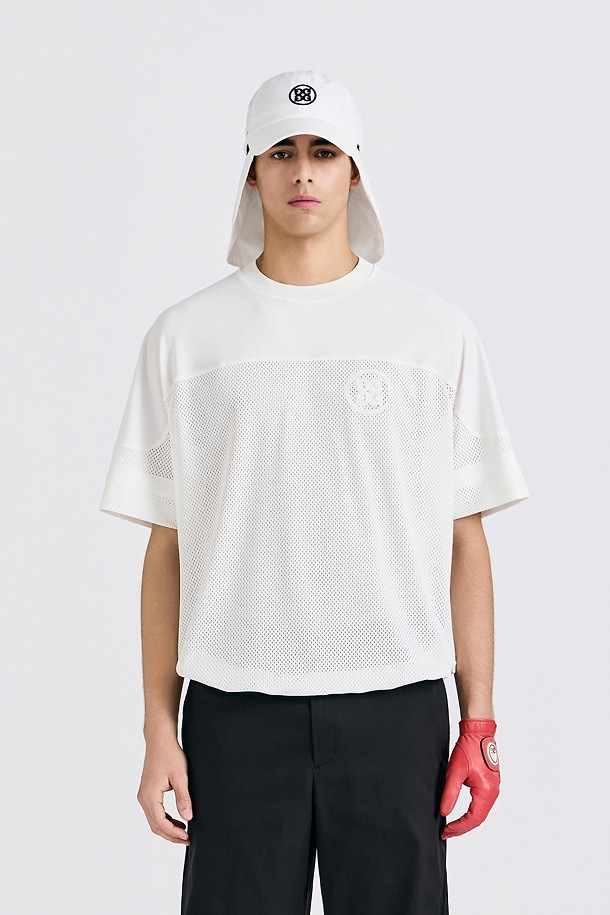 지포어-MEN APPAREL-OVERFIT MESH T-SHIRT(MEN)