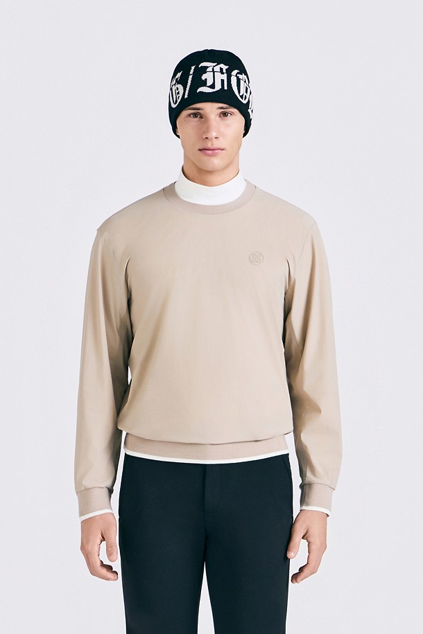 지포어-MEN APPAREL-KNIT HYBRID PULLOVER(MEN)					 					 					