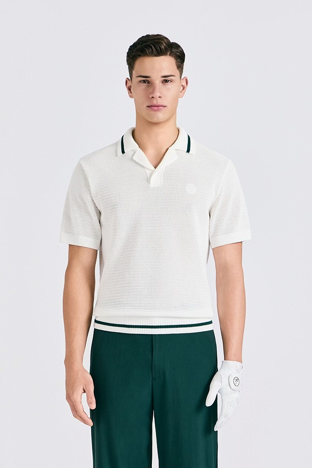 지포어-MEN APPAREL-SHORT SLEEVE KNIT POLO(MEN)