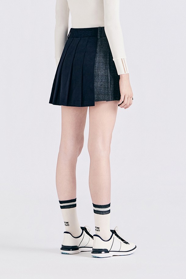 지포어-WOMEN APPAREL-PLAID PLEATED SKORT(WOMEN)					 					 					