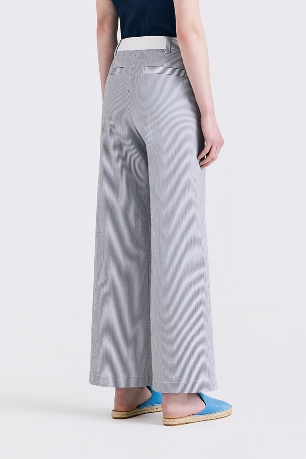 지포어-WOMEN APPAREL-SEERSUCKER WIDE LEG PANT(WOMEN)