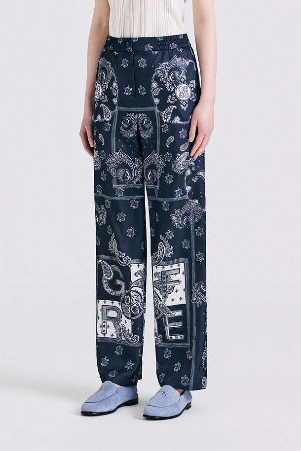지포어-WOMEN APPAREL-PATTERNED DRAWSTRING PANT(WOMEN)					 					 					