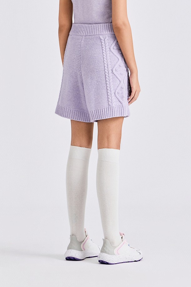 지포어-WOMEN APPAREL-CABLE KNIT SHORT(WOMEN)					 					 					