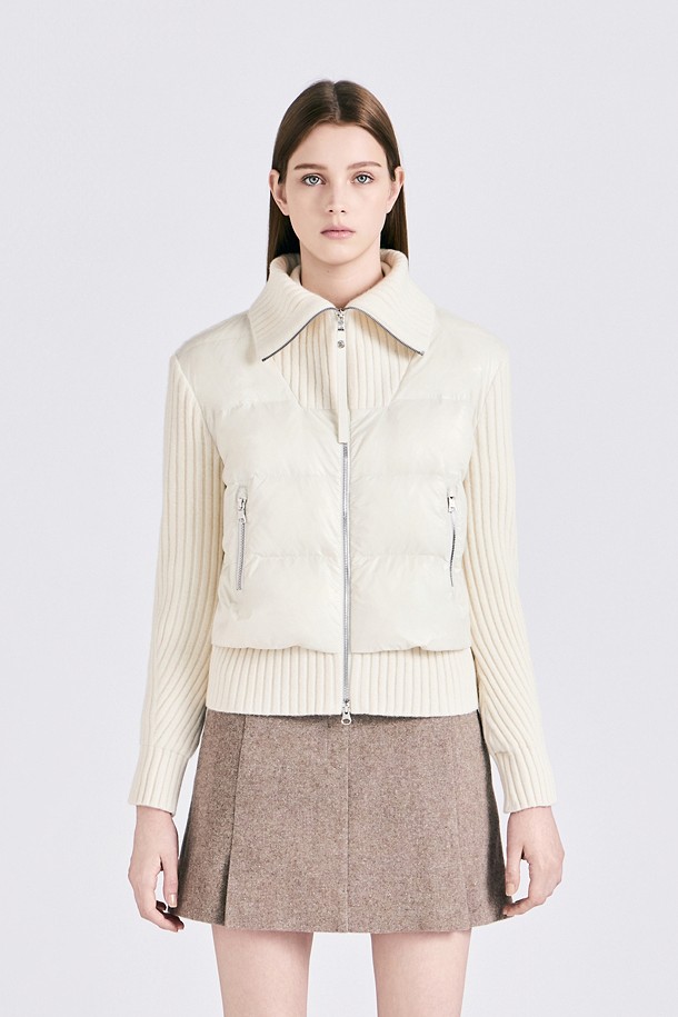 지포어-WOMEN APPAREL-KNIT HYBRID DOWN JACKET(WOMEN)					 					 					