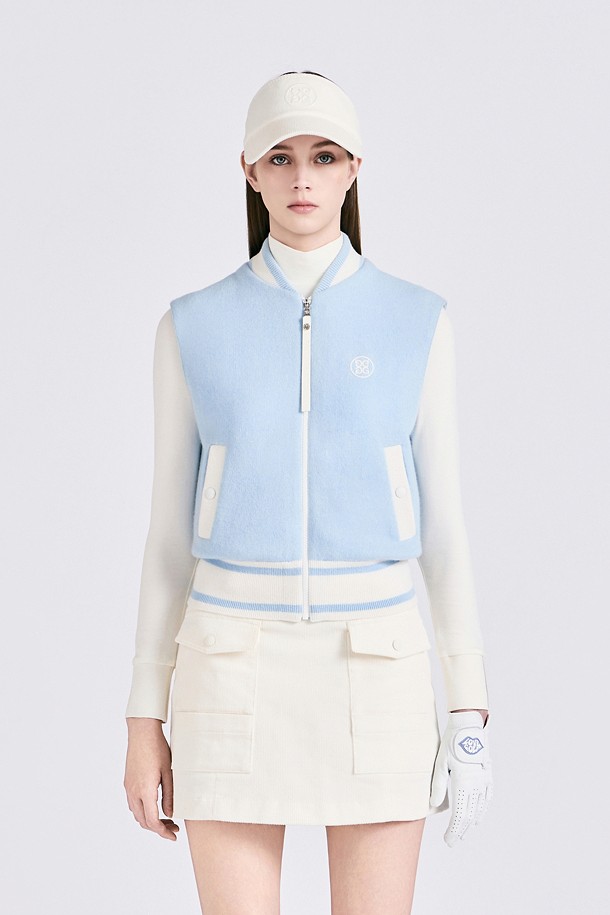 지포어-WOMEN APPAREL-CASHMERE FULL ZIP VEST(WOMEN)					 					 					