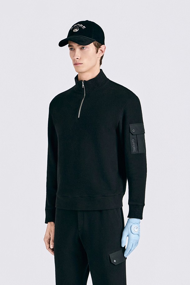 지포어-MEN APPAREL-HALFZIP SET-UP PULLOVER(MEN)					 					 					