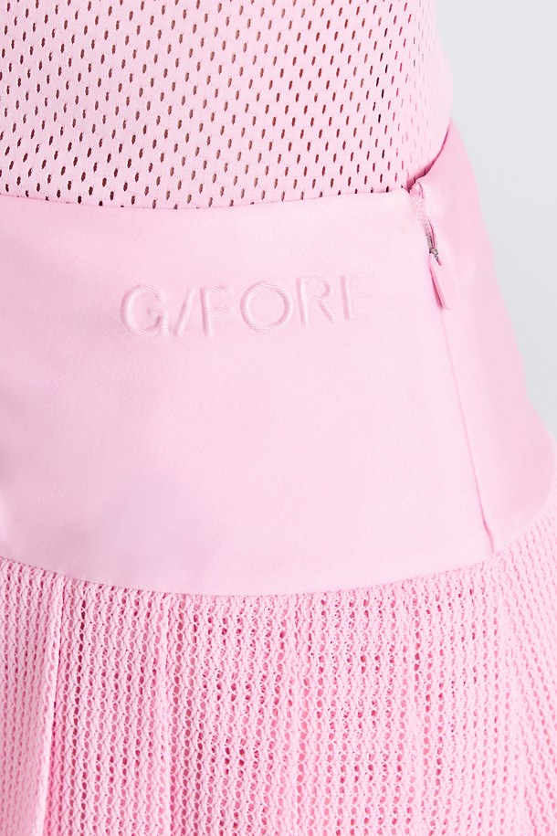 지포어-WOMEN APPAREL-MESH PLEATED SKORT(WOMEN)