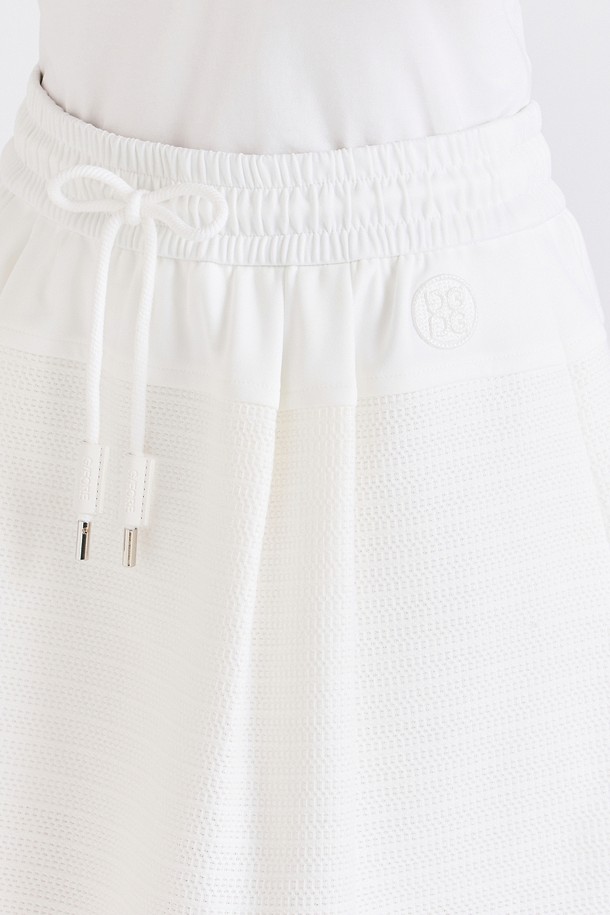 지포어-WOMEN APPAREL-HYBRID FABRIC SKIRT(WOMEN)					 					 					