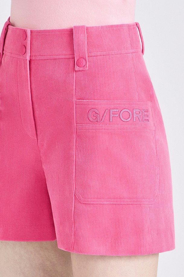 지포어-WOMEN APPAREL-CORDUROY SHORT(WOMEN)					 					 					