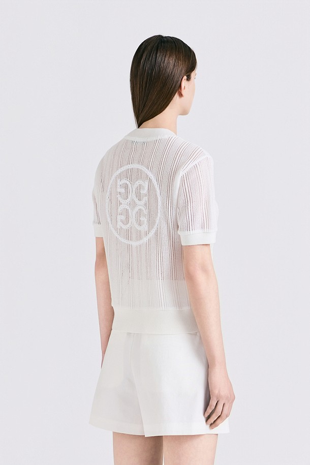 지포어-WOMEN APPAREL-LACE ROUND T-SHIRT(WOMEN)					 					 					