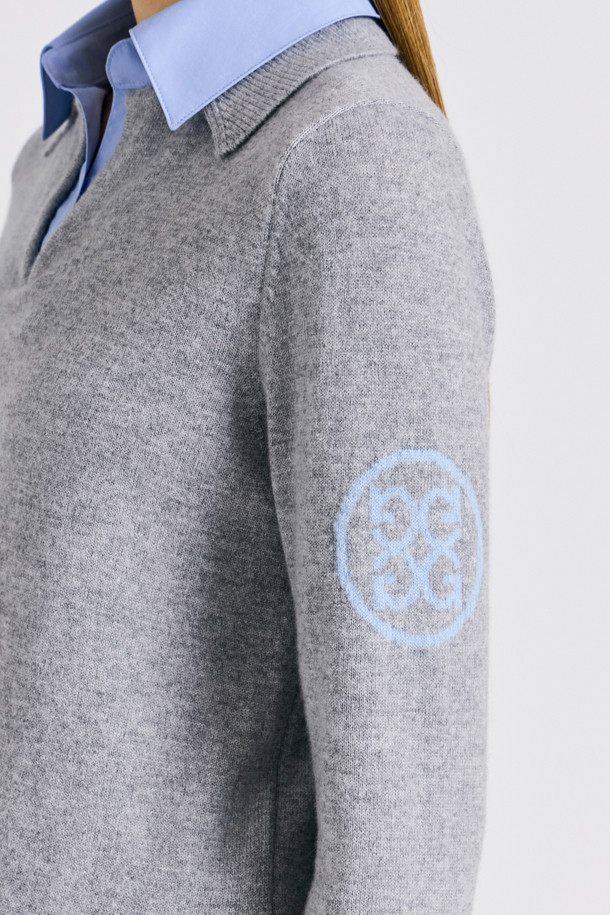 지포어-WOMEN APPAREL-HYBRID POLO SWEATER (WOMEN)