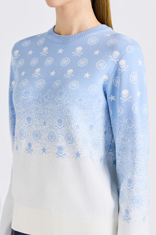 지포어-WOMEN APPAREL-OMBRE CREWNECK SWEATER(WOMEN)