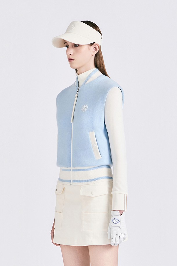 지포어-WOMEN APPAREL-CASHMERE FULL ZIP VEST(WOMEN)					 					 					