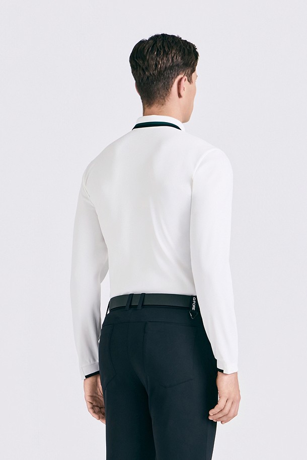 지포어-MEN APPAREL-SOLID LONGSLEEVE POLO(MEN)