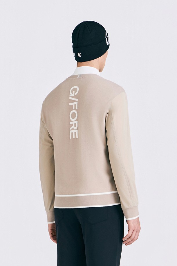 지포어-MEN APPAREL-KNIT HYBRID PULLOVER(MEN)					 					 					