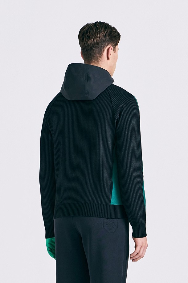 지포어-MEN APPAREL-QUARTER ZIP HOODIE SWEATER(MEN)				 					 					