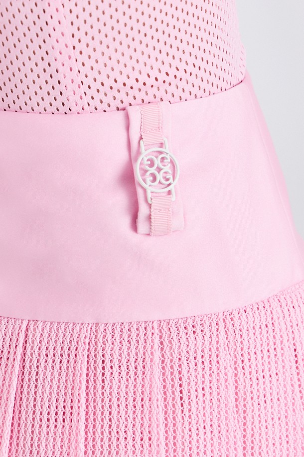 지포어-WOMEN APPAREL-MESH PLEATED SKORT(WOMEN)