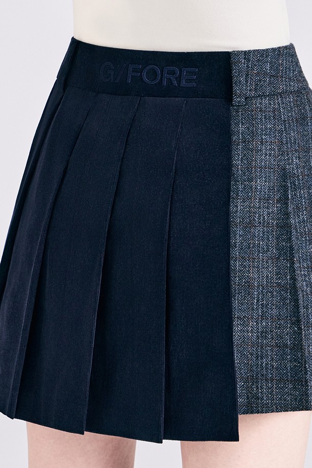 지포어-WOMEN APPAREL-PLAID PLEATED SKORT(WOMEN)					 					 					