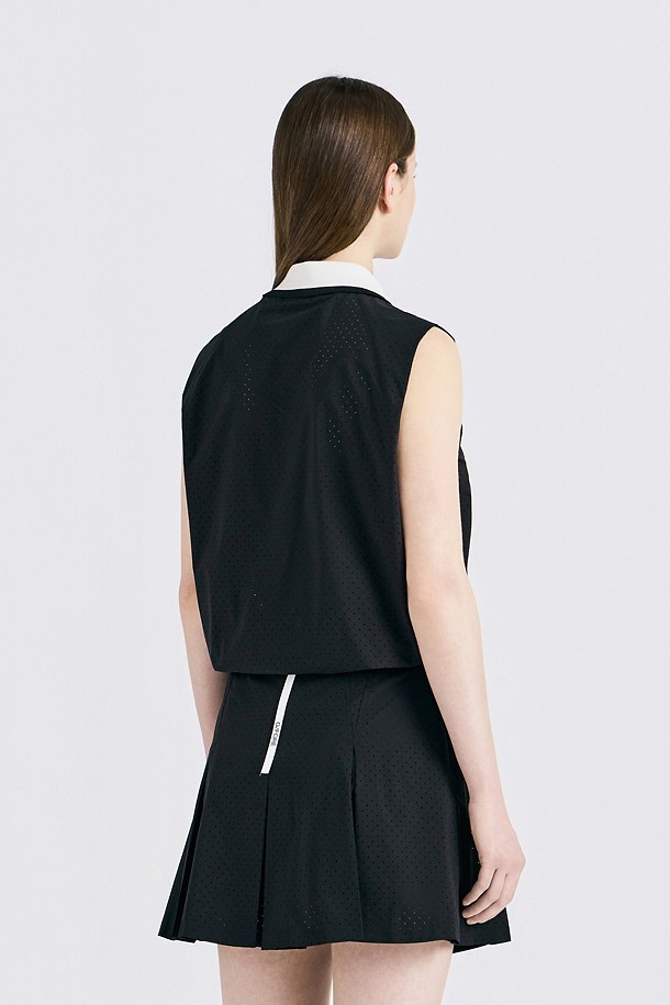 지포어-WOMEN APPAREL-MESH SLEEVELESS POLO(WOMEN)