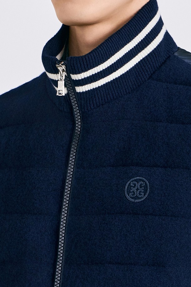 지포어-MEN APPAREL-KNIT HYBRID DOWN VEST (MEN)