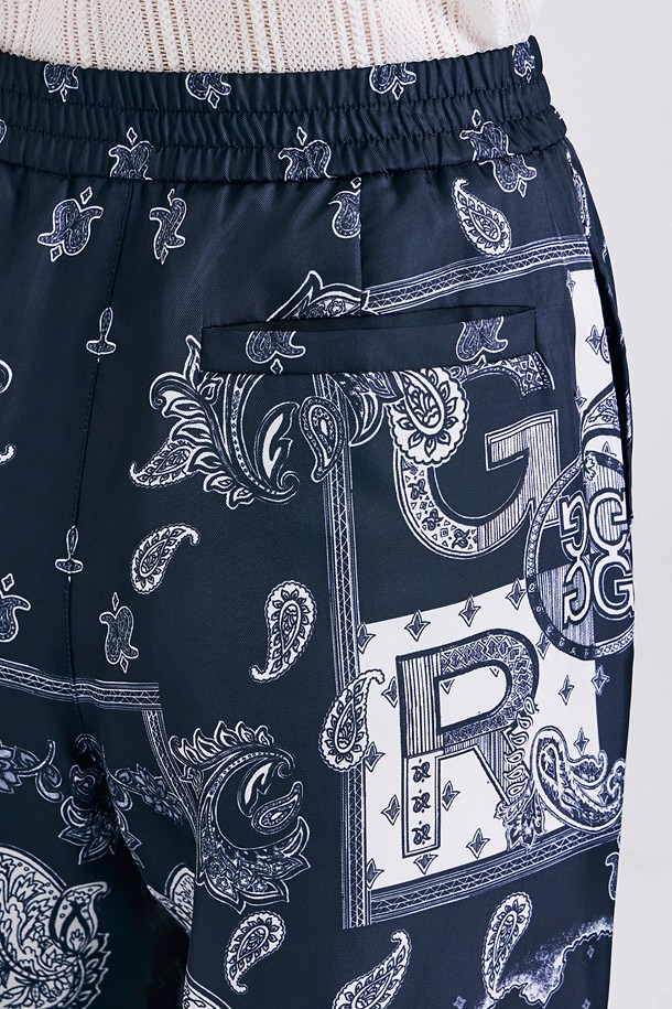 지포어-WOMEN APPAREL-PATTERNED DRAWSTRING PANT(WOMEN)					 					 					