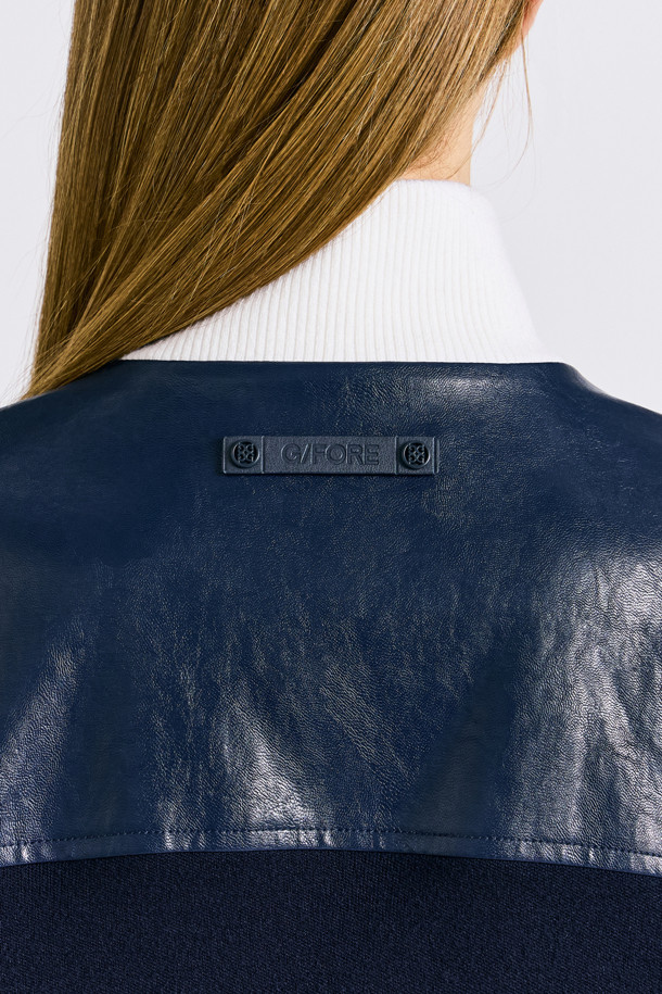 지포어-WOMEN APPAREL-FAUX LEATHER HYBRID JACKET(WOMEN)