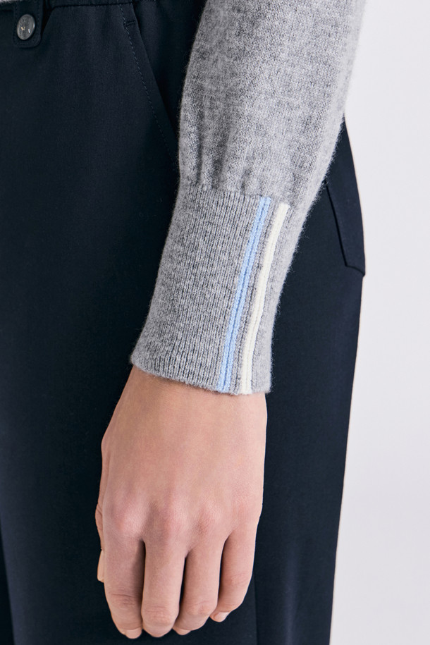 지포어-WOMEN APPAREL-HYBRID POLO SWEATER (WOMEN)