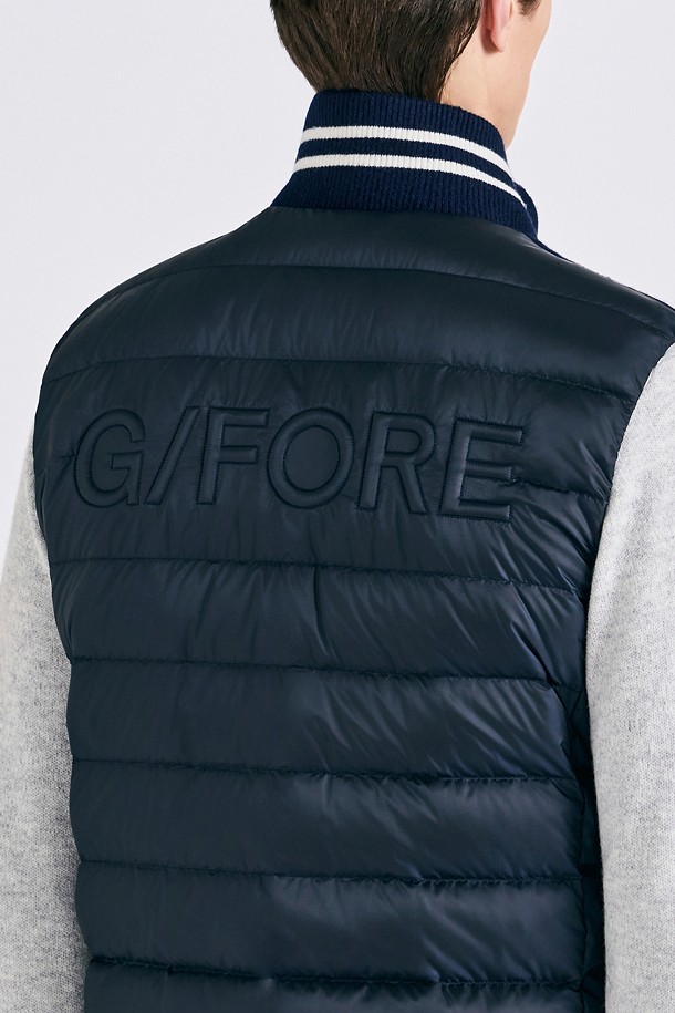 지포어-MEN APPAREL-KNIT HYBRID DOWN VEST (MEN)