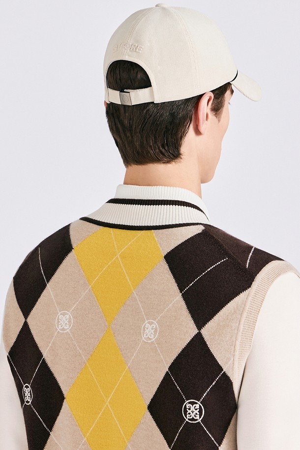 지포어-MEN APPAREL-ARGYLE PATTERN KNIT VEST(MEN)					 					 					