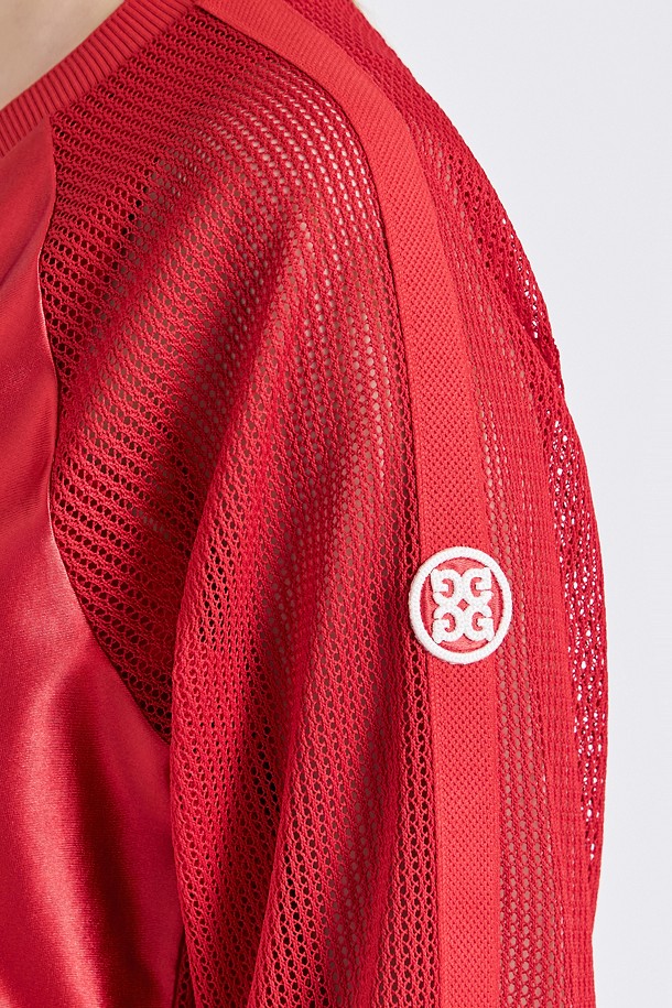 지포어-WOMEN APPAREL-MESH LAYERED T-SHIRT(WOMEN)