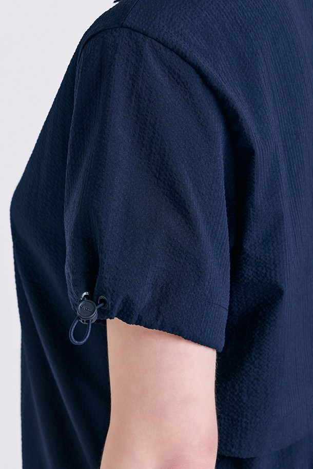 지포어-WOMEN APPAREL-SEERSUCKER POLO(WOMEN)