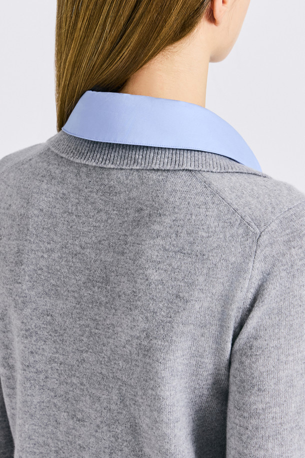 지포어-WOMEN APPAREL-HYBRID POLO SWEATER (WOMEN)