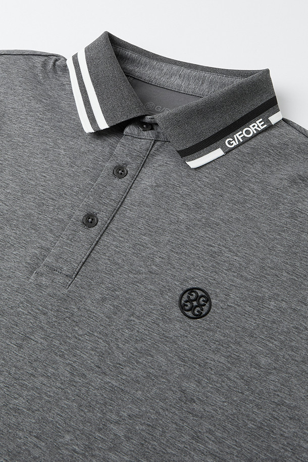 지포어-MEN APPAREL-MÉLANGE LONG SLEEVE POLO(MEN)