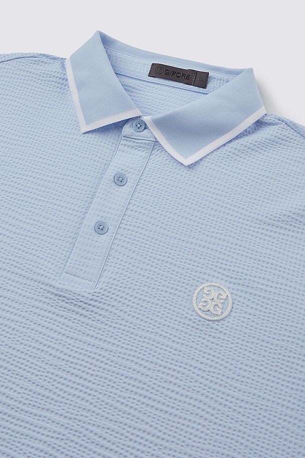 지포어- -JERSEY SEERSUCKER POLO (MEN)					 					 					