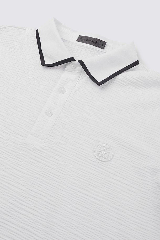 지포어-WOMEN APPAREL-JERSEY SEERSUCKER POLO (MEN)					 					 					