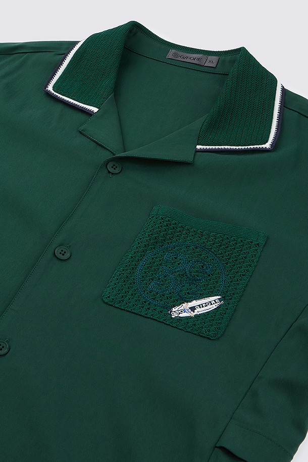 지포어-MEN APPAREL-EMBROIDERED SHIRKET(MEN)
