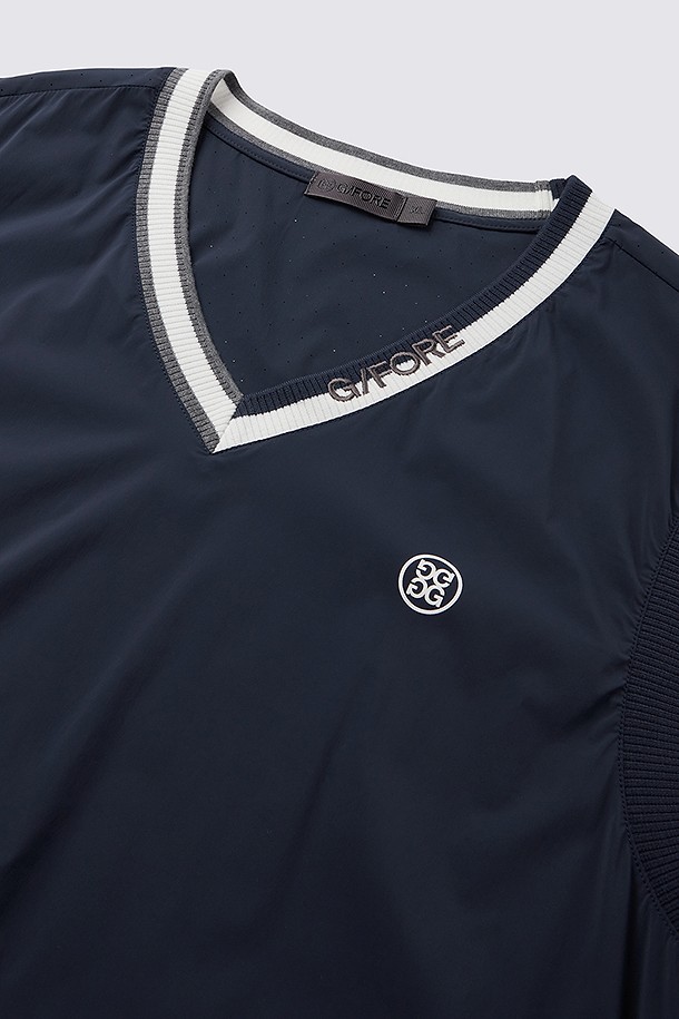 지포어-MEN APPAREL-WOVEN V-NECK VEST (MEN)					 					 					