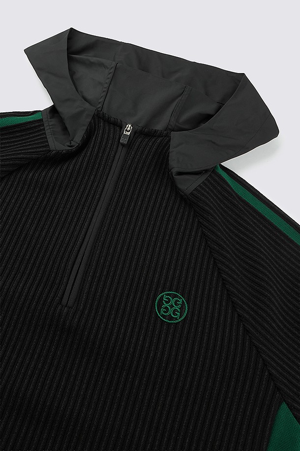 지포어-MEN APPAREL-QUARTER ZIP HOODIE SWEATER(MEN)				 					 					