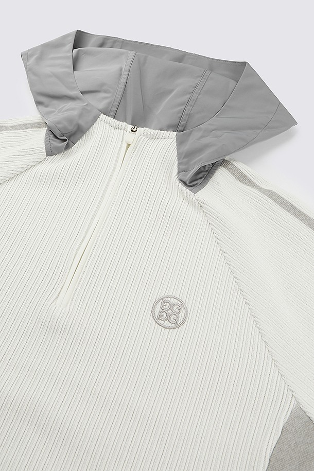 지포어-MEN APPAREL-QUARTER ZIP HOODIE SWEATER(MEN)				 					 					