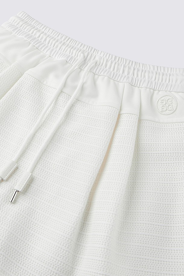 지포어-WOMEN APPAREL-HYBRID FABRIC SKIRT(WOMEN)					 					 					