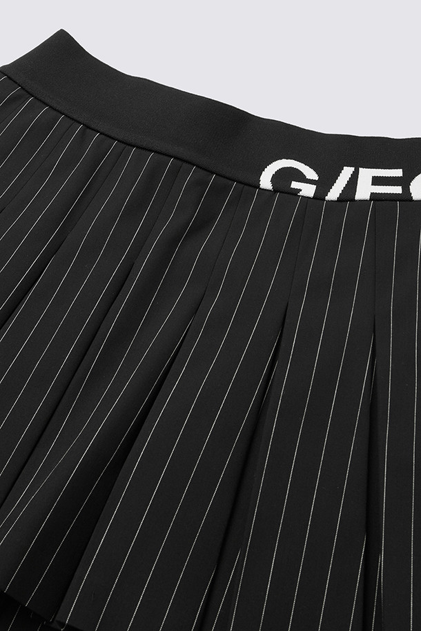 지포어-WOMEN APPAREL-STRIPED PLEATED SKIRT(WOMEN)