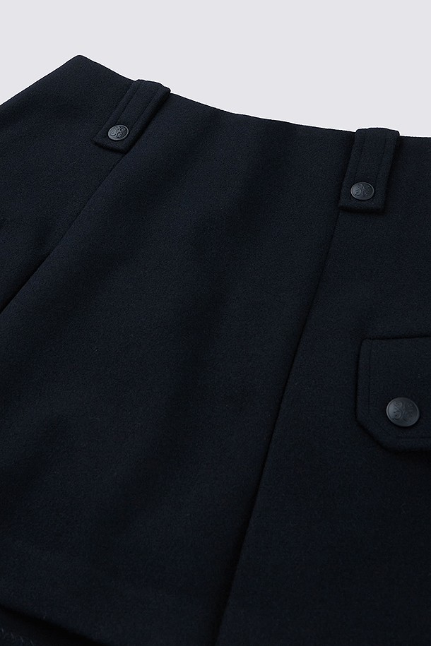 지포어-WOMEN APPAREL-WOOL PLEATED SKORT(WOMEN)