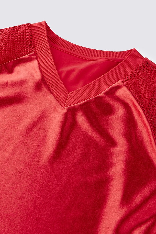 지포어-WOMEN APPAREL-MESH LAYERED T-SHIRT(WOMEN)