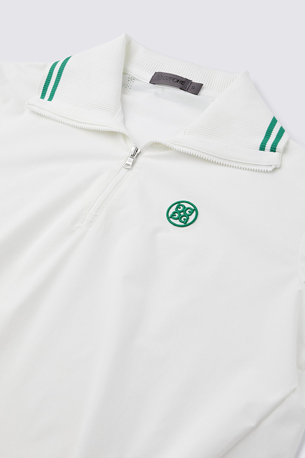 지포어-WOMEN APPAREL-LONG SLEEVE WOVEN POLO(WOMEN)					 					 					