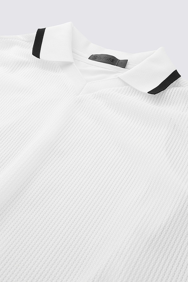 지포어-WOMEN APPAREL-MESH SLEEVELESS POLO(WOMEN)