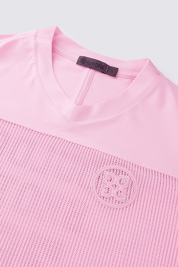 지포어-WOMEN APPAREL-OVERFIT MESH T-SHIRT(WOMEN)