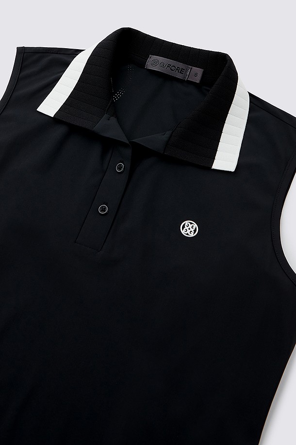 지포어-WOMEN APPAREL-SLEEVELESS POLO(WOMEN)					 					 					