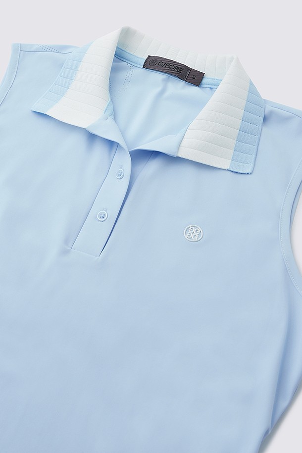 지포어-WOMEN APPAREL-SLEEVELESS POLO(WOMEN)					 					 					